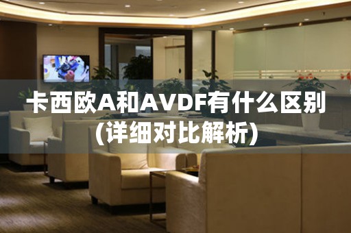 卡西歐A和AVDF有什么區(qū)別(詳細對比解析)