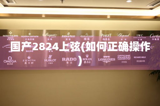 國(guó)產(chǎn)2824上弦(如何正確操作)