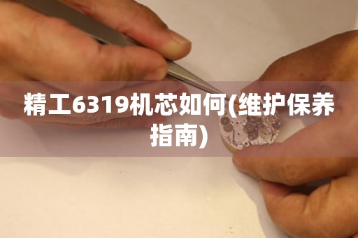 精工6319機芯如何(維護保養(yǎng)指南)