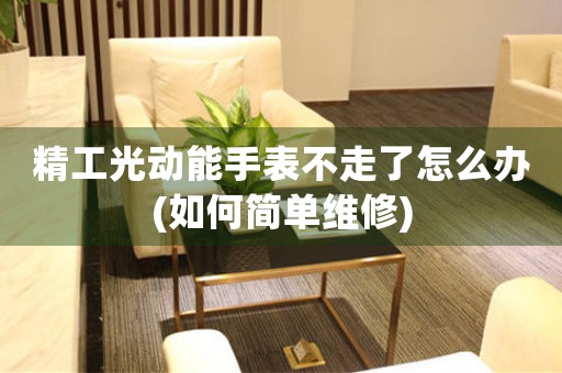 精工光動(dòng)能手表不走了怎么辦(如何簡(jiǎn)單維修)