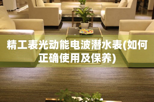 精工表光動(dòng)能電波潛水表(如何正確使用及保養(yǎng))