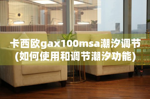 卡西歐gax100msa潮汐調(diào)節(jié)(如何使用和調(diào)節(jié)潮汐功能)