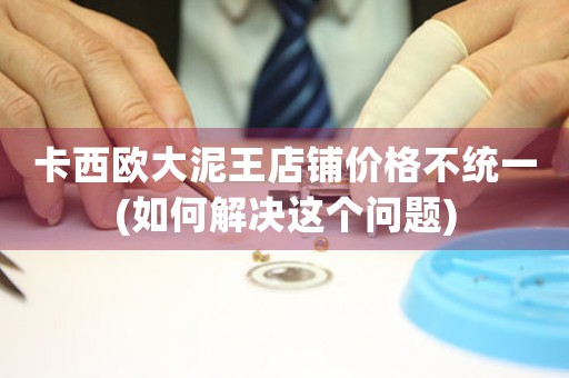 卡西歐大泥王店鋪價格不統(tǒng)一(如何解決這個問題)
