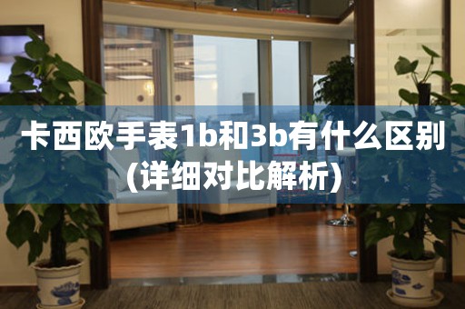 卡西歐手表1b和3b有什么區(qū)別(詳細對比解析)