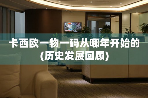 卡西歐一物一碼從哪年開始的(歷史發(fā)展回顧)