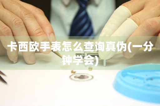 卡西歐手表怎么查詢真?zhèn)?一分鐘學會)