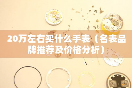 20萬左右買什么手表（名表品牌推薦及價格分析）