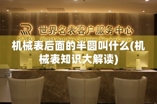 機(jī)械表后面的半圓叫什么(機(jī)械表知識(shí)大解讀)