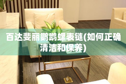 百達(dá)斐麗鸚鵡螺表鏈(如何正確清潔和保養(yǎng))