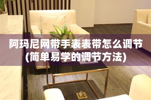 阿瑪尼網(wǎng)帶手表表帶怎么調(diào)節(jié)(簡單易學的調(diào)節(jié)方法)