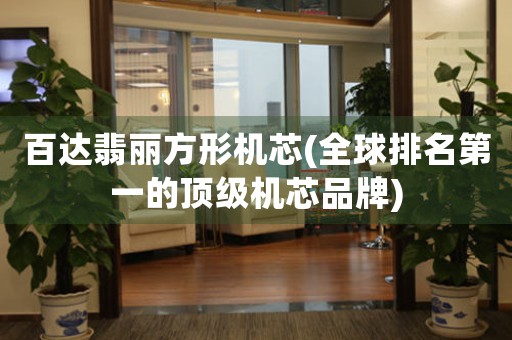 百達(dá)翡麗方形機(jī)芯(全球排名第一的頂級(jí)機(jī)芯品牌)