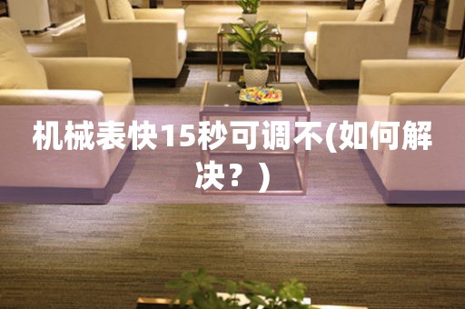 機(jī)械表快15秒可調(diào)不(如何解決？)
