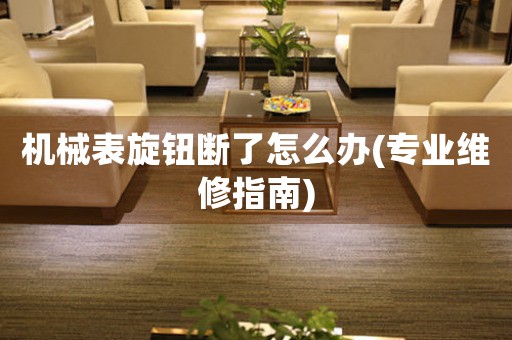 機械表旋鈕斷了怎么辦(專業(yè)維修指南)