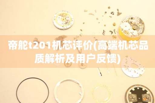 帝舵t201機芯評價(高端機芯品質(zhì)解析及用戶反饋)