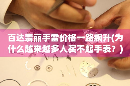百達(dá)翡麗手雷價(jià)格一路飆升(為什么越來越多人買不起手表？)