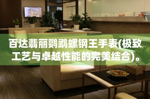 百達(dá)翡麗鸚鵡螺鋼王手表(極致工藝與卓越性能的完美結(jié)合)。