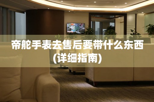 帝舵手表去售后要帶什么東西(詳細(xì)指南)