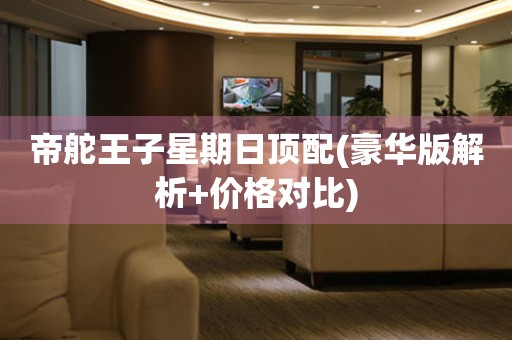 帝舵王子星期日頂配(豪華版解析+價格對比)