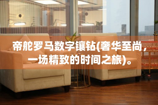 帝舵羅馬數(shù)字鑲鉆(奢華至尚，一場精致的時間之旅)。