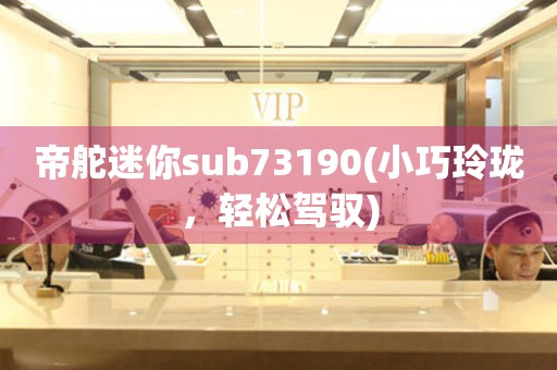 帝舵迷你sub73190(小巧玲瓏，輕松駕馭)