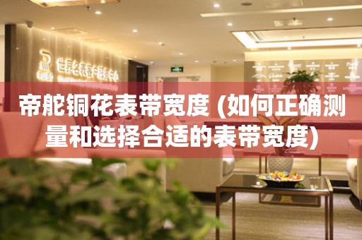 帝舵銅花表帶寬度 (如何正確測量和選擇合適的表帶寬度)
