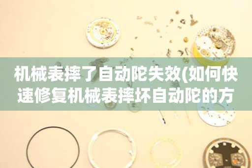 機(jī)械表摔了自動(dòng)陀失效(如何快速修復(fù)機(jī)械表摔壞自動(dòng)陀的方法)