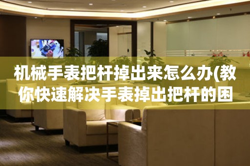 機(jī)械手表把桿掉出來(lái)怎么辦(教你快速解決手表掉出把桿的困擾)