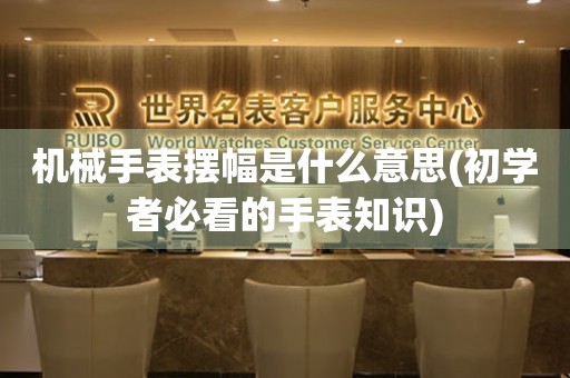 機(jī)械手表擺幅是什么意思(初學(xué)者必看的手表知識(shí))