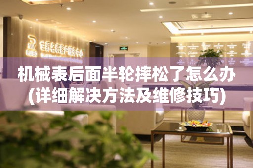 機(jī)械表后面半輪摔松了怎么辦(詳細(xì)解決方法及維修技巧)