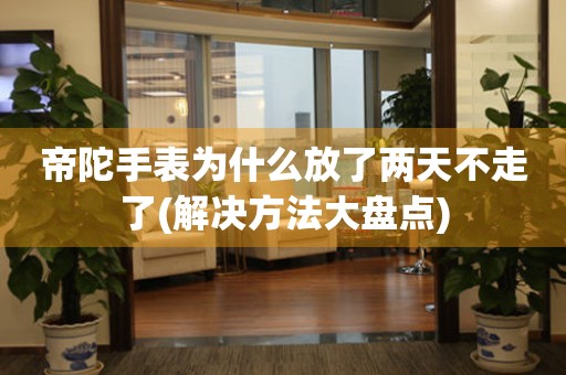 帝陀手表為什么放了兩天不走了(解決方法大盤點(diǎn))