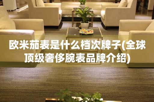 歐米茄表是什么檔次牌子(全球頂級(jí)奢侈腕表品牌介紹)