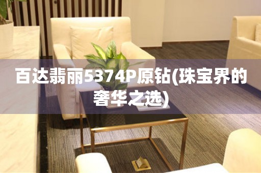 百達(dá)翡麗5374P原鉆(珠寶界的奢華之選)