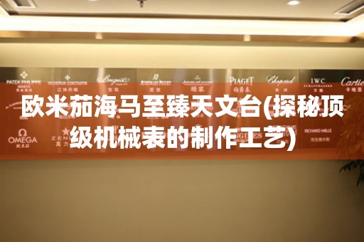 歐米茄海馬至臻天文臺(探秘頂級機械表的制作工藝)