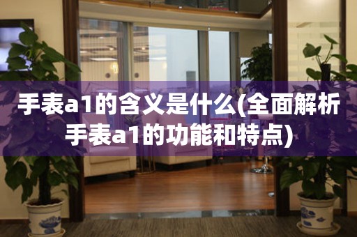 手表a1的含義是什么(全面解析手表a1的功能和特點)