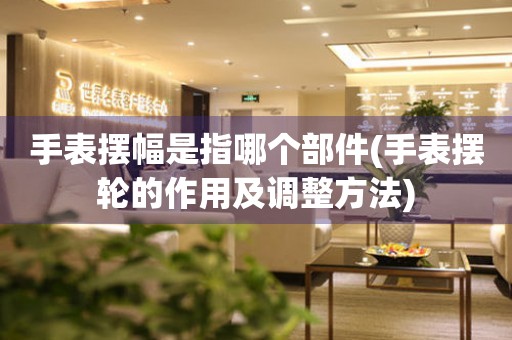 手表擺幅是指哪個部件(手表擺輪的作用及調(diào)整方法)