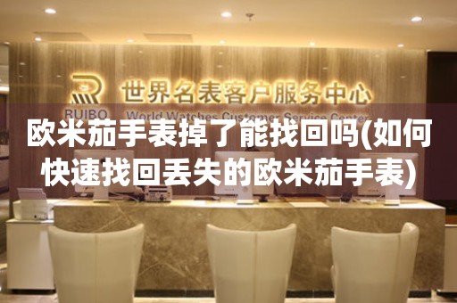 歐米茄手表掉了能找回嗎(如何快速找回丟失的歐米茄手表)