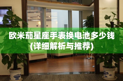 歐米茄星座手表換電池多少錢(詳細解析與推薦)