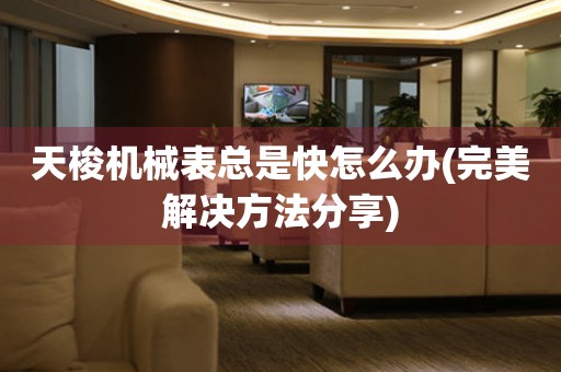 天梭機(jī)械表總是快怎么辦(完美解決方法分享)