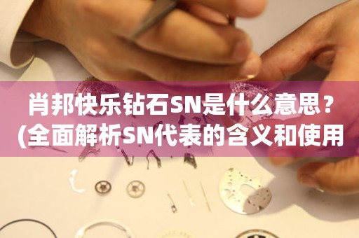 肖邦快樂鉆石SN是什么意思？(全面解析SN代表的含義和使用方法)