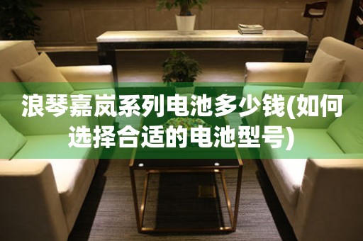 浪琴嘉嵐系列電池多少錢(qián)(如何選擇合適的電池型號(hào))