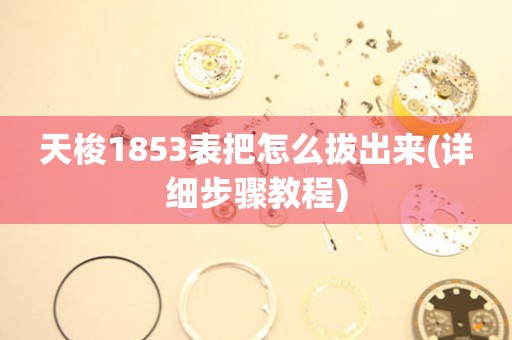 天梭1853表把怎么拔出來(詳細(xì)步驟教程)