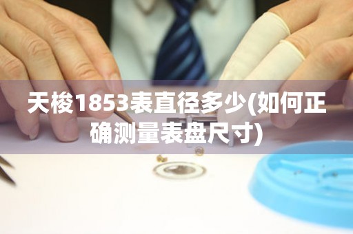 天梭1853表直徑多少(如何正確測量表盤尺寸)
