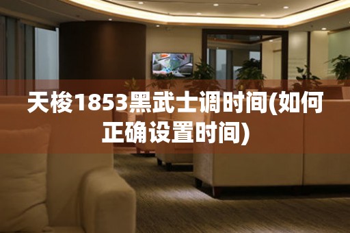 天梭1853黑武士調(diào)時(shí)間(如何正確設(shè)置時(shí)間)