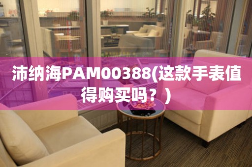 沛納海PAM00388(這款手表值得購買嗎？)
