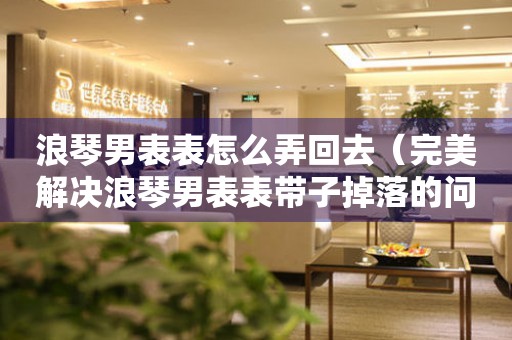 浪琴男表表怎么弄回去（完美解決浪琴男表表帶子掉落的問題）