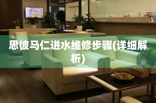 思彼馬仁進水維修步驟(詳細解析)