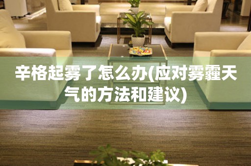 辛格起霧了怎么辦(應(yīng)對霧霾天氣的方法和建議)
