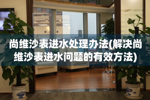 尚維沙表進水處理辦法(解決尚維沙表進水問題的有效方法)