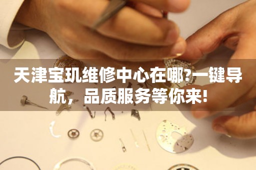 天津?qū)毉^維修中心在哪?一鍵導(dǎo)航，品質(zhì)服務(wù)等你來(lái)!