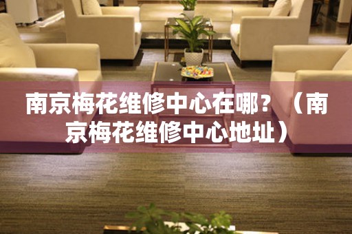 南京梅花維修中心在哪？（南京梅花維修中心地址）